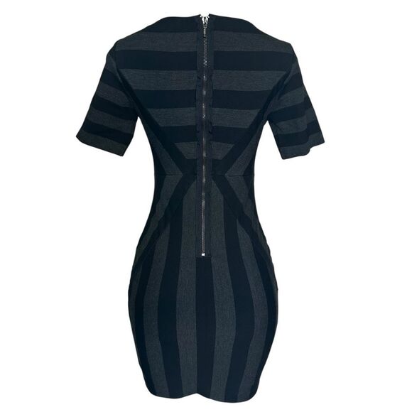 Anthropologie Maeve Stripe Pencil Short Sleeve stretchy Dress 6 petite - Picture 3 of 6